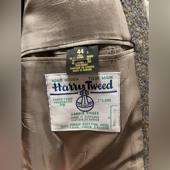 HARRIS TWEED vintage men’s blazer in mottled green; 44 tall, 🏴󠁧󠁢󠁳󠁣󠁴󠁿 - Picture 5 of 11